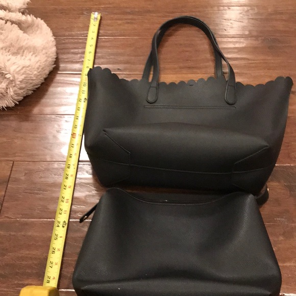 Moda Luxe black tote bag  key and removable bag - Picture 6 of 8